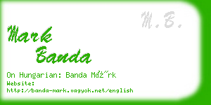 mark banda business card